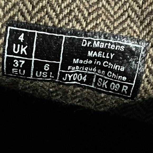 Women's Size 6  DR. MARTEN"S Maelly Brown Leather Herringbone Collar Boots EUC - Picture 9 of 9